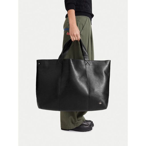 Torebka G-Star. Czarne shopper bag G-Star, bez wzorów, bez dodatków. Za 299,99 zł.
