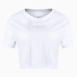 Koszulka treningowa damska Nike Dri-Fit Pro. Białe koszulki sportowe Nike, bez wzorów, bez ramiączek, dri-fit (nike). Za 129,99 zł.