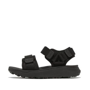 Sandały damskie FitFlop Neo-D-Hyker (Xt). Czarne buty trekkingowe Flip Flop, bez wzorów, bez obcasa, bez zapięcia. Za 586,00 zł.