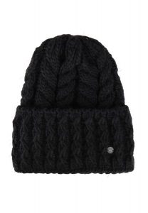 Zimowa czapka H-BRAID. Czarne czapki Volcano, bez wzorów, z dzianiny. Za 69,99 zł.