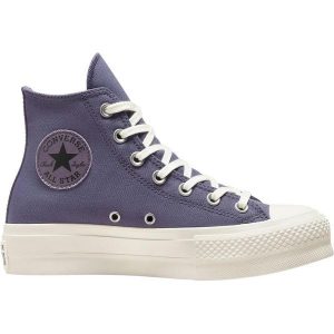 Buty sportowe Converse Chuck Taylor All Star Lift. Niebieskie trampki Converse, bez wzorów, bez zapięcia. Za 490,00 zł.