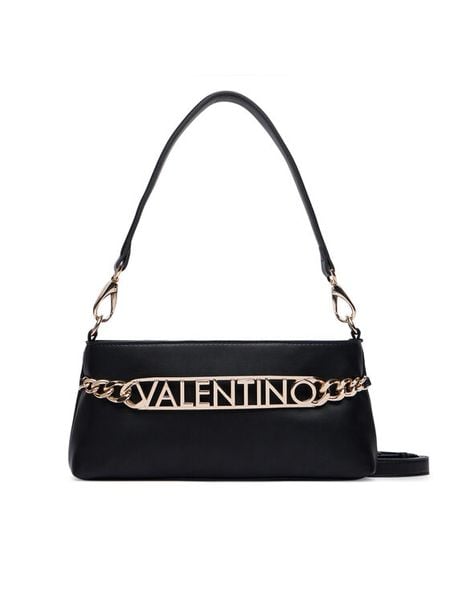 Valentino Torebka Eveline VBSA5S17 Czarny. Czarne listonoszki Valentino, bez wzorów, ze skóry, bez dodatków. Za 569,99 zł.