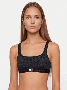 Tommy Hilfiger Góra od bikini UW0UW06585 Czarny. Czarne bikini TOMMY HILFIGER, bez wzorów, z syntetyku. Za 209,99 zł.