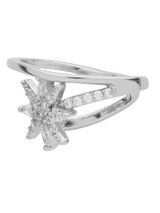 U.S. Polo Assn. Nausznica z kryształami rozmiar: onesize. Szare kolczyki U.S. Polo Assn., z kryształem, metalowe. Za 34,99 zł.