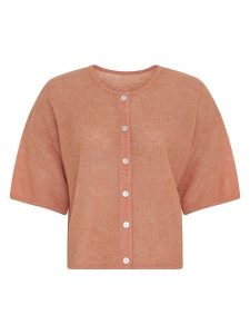 MOSS COPENHAGEN Kardigan w kolorze karmelowym rozmiar: XS/S. Brązowe kardigany Moss Copenhagen, z wełny. Za 229,95 zł.