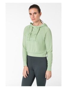 Super.natural Bluza "Liquid Flow" w kolorze jasnozielonym rozmiar: L. Zielone bluzy super.natural, l, bez wzorów, z wełny, z kapturem. Za 252,99 zł.