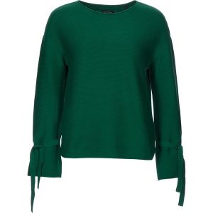 Sweter w kolorze zielonym. Zielone swetry klasyczne marki Marc O'Polo, z bawełny, z dekoltem w łódkę. W wyprzedaży za 391,95 zł.