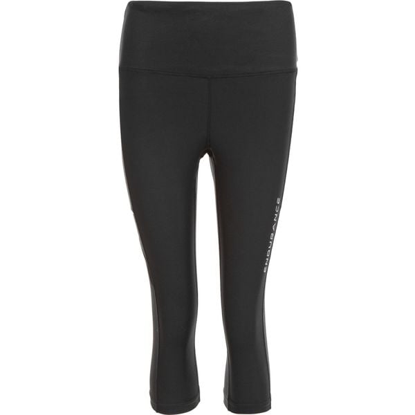 Damskie legginsy 3/4 Endurance Energy. Czarne legginsy ENDURANCE, bez wzorów, z materiału. Za 161,00 zł.