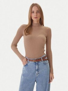 Kontatto Sweter 3M0814C Beżowy Regular Fit. Brązowe swetry klasyczne Kontatto, m, z syntetyku, bez kołnierzyka. Za 259,99 zł.