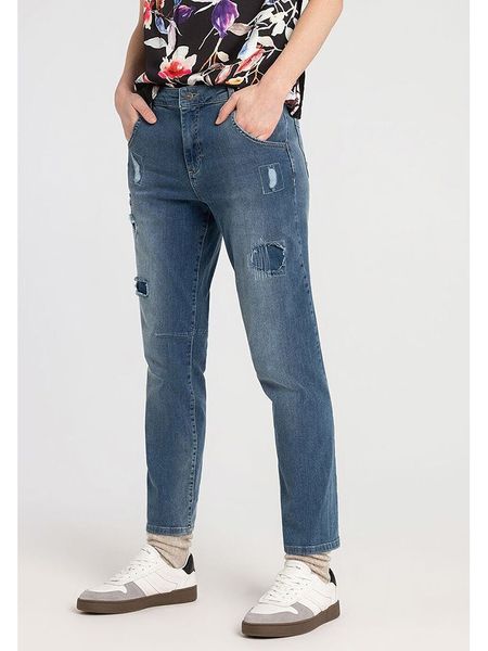 More & More Dżinsy - Boyfriend fit - w kolorze niebieskim rozmiar: 44. Niebieskie jeansy More & More, bez wzorów. Za 166,88 zł.