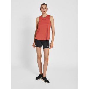 Damski tank top Hummel TE Tola. Czarne topy Hummel, xl, bez wzorów, sportowe, bez kołnierzyka, bez ramiączek. Za 126,50 zł.