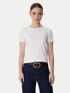 Weekend Max Mara T-Shirt Multib 2615971021 Biały Regular Fit. Białe t-shirty Weekend Max Mara, m, bez wzorów, z bawełny, bez kołnierzyka, bez ramiączek. Za 279,99 zł.