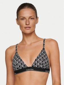 Calvin Klein Swimwear Góra od bikini LV00Q61208 Czarny. Czarne bikini Calvin Klein Swimwear, bez wzorów, z syntetyku. Za 249,99 zł.