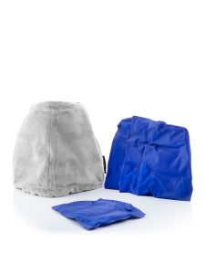 InnovaGoods Czapka żelowa na migrenę - (S)25 x (W)32 x (G)3,5 cm rozmiar: onesize. Niebieskie czapki InnovaGoods, bez wzorów, z materiału. Za 69,91 zł.