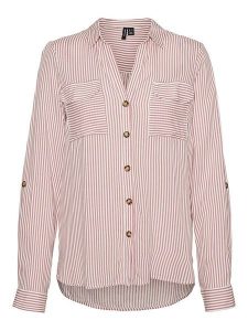 Vero Moda Bluzka "Vmbumpy" w kolorze jasnoróżowym rozmiar: XS. Różowe bluzki Vero Moda, xs, bez wzorów, z wiskozy, bez kołnierzyka, bez ramiączek. Za 65,85 zł.