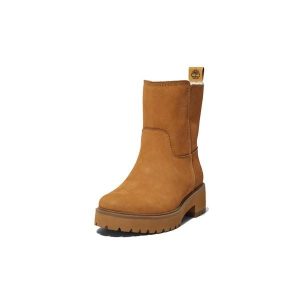 Buty zimowe damskie, Timberland Carnaby Cool Wrmpullon WR. Brązowe buty trekkingowe Timberland, bez zapięcia. Za 649,99 zł.