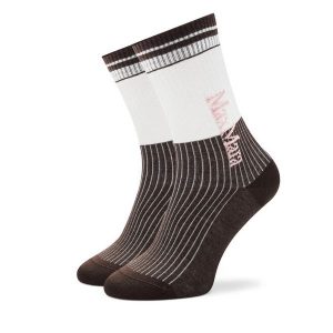 Skarpety długie Max Mara Leisure. Brązowe skarpetki Max Mara Leisure, bez wzorów. Za 109,99 zł.