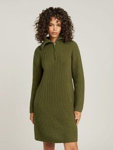 G-Star Sukienka dzianinowa w kolorze khaki rozmiar: L. Brązowe sukienki G-Star, na co dzień, l, bez wzorów, z dzianiny, retro, bez kołnierzyka, bez ramiączek, mini, proste. Za 259,74 zł.