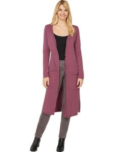 Heine Kardigan w kolorze szaroróżowym rozmiar: 48. Różowe kardigany Heine, z bawełny. Za 78,99 zł.