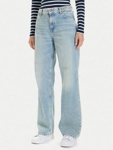 Mustang Jeansy Madison 1016929 Niebieski Wide Fit. Niebieskie jeansy Mustang, bez wzorów, z bawełny. Za 439,99 zł.