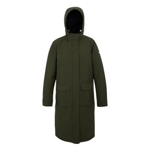 Wodoodporna Kurtka Damska Yarli Longline. Brązowe kurtki Regatta, xs, bez wzorów, bez kaptura. Za 197,99 zł.
