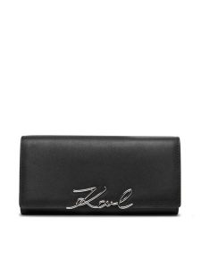 KARL LAGERFELD Portfel B2W32014 Czarny. Czarne portfele KARL LAGERFELD, bez wzorów, ze skóry. Za 439,99 zł.