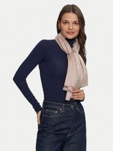 Guess Chusta AW5191 POL03 Różowy. Czerwone rękawiczki Guess, z aplikacjami, z materiału. Za 289,99 zł.
