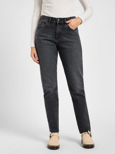Lee Dżinsy - Tapered fit - w kolorze czarnym rozmiar: W31/L33. Czarne jeansy Lee, z aplikacjami, z podwyższonym stanem. Za 100,75 zł.