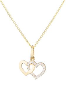 OR ÉCLAT Złota zawieszka "Enlace Moi" z cyrkoniami rozmiar: onesize. Żółte zawieszki OR ÉCLAT, z cyrkonią, złote. Za 282,99 zł.