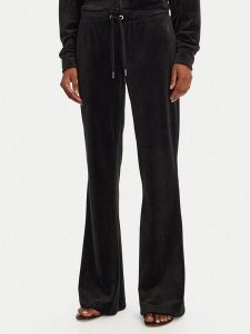 Juicy Couture Spodnie dresowe Christine JCWBJ125304 Czarny Flared Leg. Czarne spodnie dresowe Juicy Couture, xs, bez wzorów, z dresówki. Za 199,99 zł.