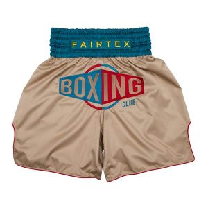Spodenki bokserskie Fairtex Boxing Trunks BT2010 "Vintage". Brązowe szorty FAIRTEX, bez wzorów, sportowe. Za 279,99 zł.