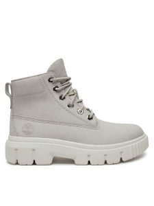 Timberland Trapery TB0A5RPR0321 Biały. Białe buty zimowe Timberland, ze skóry, bez obcasa, bez zapięcia. Za 599,99 zł.
