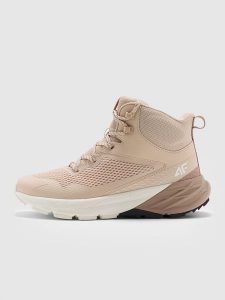 4F Wysokie buty trekkingowe SPEED HIKER z membraną damskie - beżowe 36. Brązowe buty trekkingowe 4f, z gumy, bez zapięcia. W wyprzedaży za 279,99 zł.