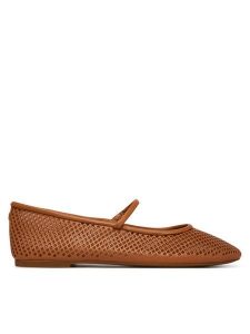 LAUREN RALPH LAUREN Baleriny Jayna 802P04176006 Brązowy. Brązowe balerinki Lauren Ralph Lauren, bez wzorów, ze skóry, bez obcasa, bez zapięcia. Za 492,99 zł.