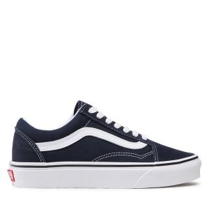 Tenisówki Vans. Niebieskie trampki Vans, bez wzorów, bez zapięcia. Za 229,99 zł.