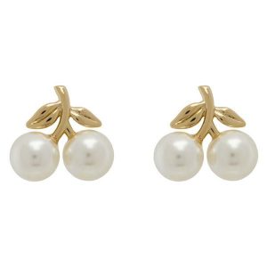 Kolczyki Coach. Żółte kolczyki Coach, złote. Za 249,99 zł.