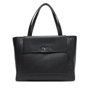 Torebka Calvin Klein. Czarne shopper bag Calvin Klein, bez wzorów, bez dodatków. Za 419,99 zł.