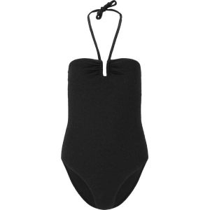 Damski kostium kąpielowy 1-częściowy Athlecia Tiky. Czarne stroje jednoczęściowe Athlecia, bez wzorów. Za 201,00 zł.