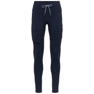 Damskie legginsy Kari Traa Anelie. Niebieskie legginsy Kari Traa, bez wzorów, z dresówki, z podwyższonym stanem, długie. Za 391,00 zł.