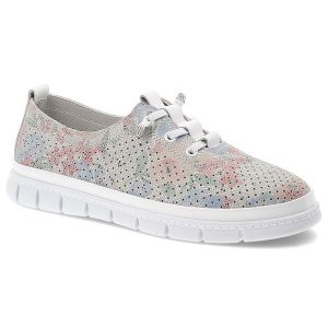 Półbuty damskie Filippo, ze skóry naturalnej perforowana cholewka wzorzysty motyw sznurowane lekka podeszwa casual, białe, DP7671/26. Białe półbuty Filippo, na lato, bez wzorów, ze skóry, bez obcasa, bez zapięcia. Za 179,00 zł.