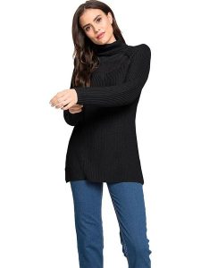 Heine Sweter w kolorze czarnym rozmiar: 42. Czarne golfy Heine, bez wzorów, z bawełny. Za 61,46 zł.