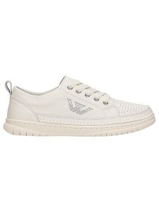 Wojas Skórzane sneakersy w kolorze białym rozmiar: 40. Białe trampki Wojas, bez wzorów, ze skóry, bez zapięcia. Za 320,63 zł.