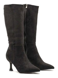 Bellucci Kozaki w kolorze czarnym rozmiar: 37. Czarne kozaki Bellucci, na zimę, bez wzorów, bez obcasa, na szpilce, bez zapięcia. Za 165,99 zł.