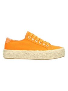 Claudia Ghizzani Espadryle w kolorze pomarańczowym rozmiar: 36. Pomarańczowe espadryle Claudia Ghizzani, bez wzorów, bez obcasa, na platformie. Za 100,99 zł.