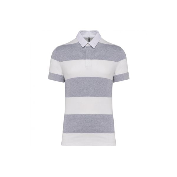 Koszulka polo w paski Kariban. Szare bluzki KARIBAN, bez wzorów, bez kołnierzyka, bez ramiączek. Za 174,00 zł.