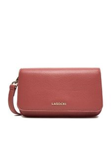 Lasocki Torebka CEO-LSK-L-006-09 Różowy. Czerwone listonoszki Lasocki, bez wzorów, z materiału, bez dodatków. Za 129,99 zł.