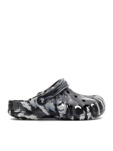 Crocs Klapki C-BAYA MARBLED CLOG 206935-066 Czarny. Czarne klapki Crocs, bez wzorów, z materiału, bez obcasa. Za 189,99 zł.