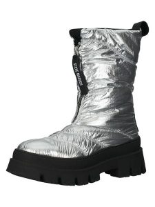 Steve Madden Botki zimowe w kolorze srebrnym rozmiar: 38. Szare botki Steve Madden, na zimę, bez wzorów, bez obcasa, bez zapięcia. Za 260,99 zł.