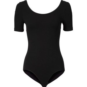 Body z krótkim rękawem, z bawełny. Białe body i gorsety bonprix, bez wzorów, z bawełny. Za 67,99 zł.