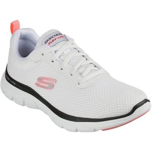 Adidasy Skechers Flex Appeal 4.0-brilliant Vie, Kobiety. Białe buty sportowe Skechers, bez wzorów, bez zapięcia. Za 390,00 zł.